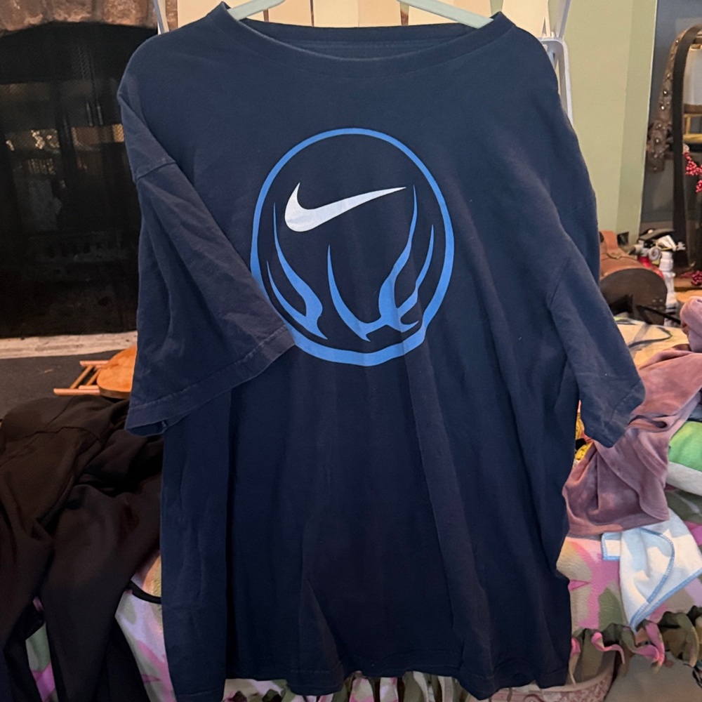 Nike Dark Blue Tee with Graphic Design